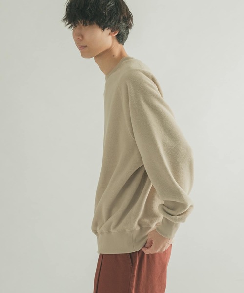 FORK&SPOON（フォークアンドスプーン）の「FORK&SPOON　フリースプルオーバー（Tシャツ/カットソー・メンズ・チャコールグレー/ベージュ・5/4）」の12枚目の写真