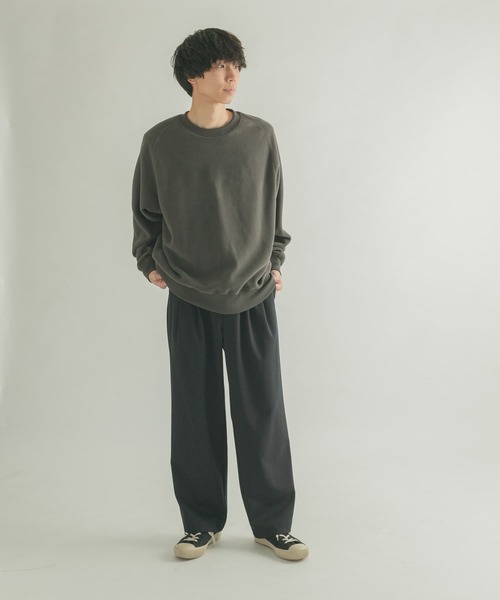 FORK&SPOON（フォークアンドスプーン）の「FORK&SPOON　フリースプルオーバー（Tシャツ/カットソー・メンズ・チャコールグレー/ベージュ・5/4）」の8枚目の写真