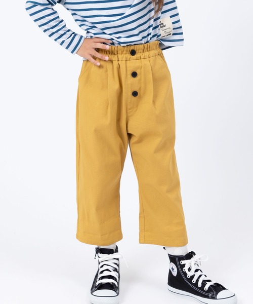 trois lapins kp(トロワラパンケーピー)の「ストレッチツイル8分丈パンツ(120~160)(その他パンツ・キッズ・マスタード/ブルー・120cm/130cm/140cm/150cm/160cm)」の2枚目の写真