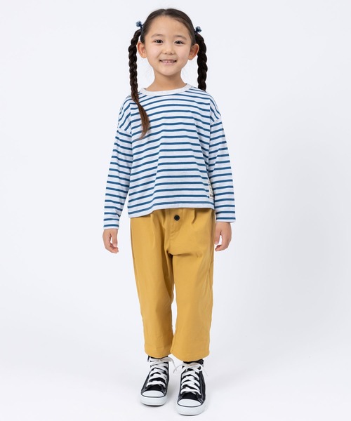 trois lapins kp(トロワラパンケーピー)の「ストレッチツイル8分丈パンツ(120~160)(その他パンツ・キッズ・マスタード/ブルー・120cm/130cm/140cm/150cm/160cm)」の10枚目の写真