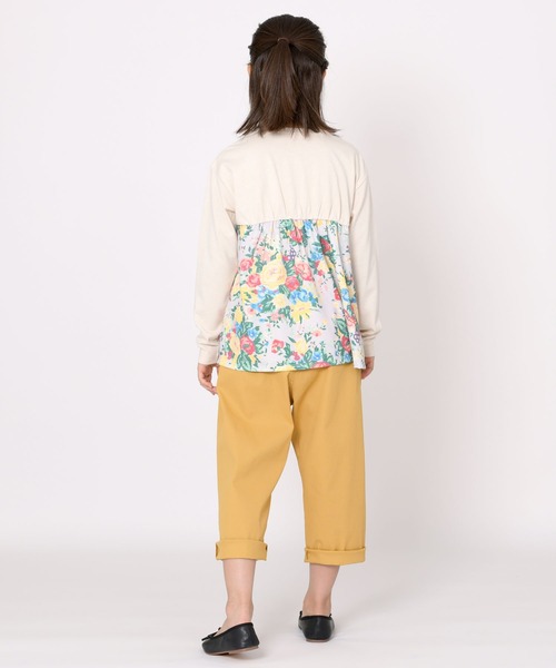 trois lapins kp(トロワラパンケーピー)の「ストレッチツイル8分丈パンツ(120~160)(その他パンツ・キッズ・マスタード/ブルー・120cm/130cm/140cm/150cm/160cm)」の15枚目の写真