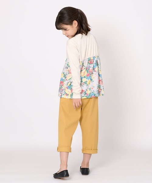 trois lapins kp(トロワラパンケーピー)の「ストレッチツイル8分丈パンツ(120~160)(その他パンツ・キッズ・マスタード/ブルー・120cm/130cm/140cm/150cm/160cm)」の14枚目の写真