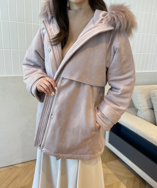 ❁M❁ さま専用pimkie ピンキー ピンクファー付 ミリタリー モッズコート pimkie ピンキー ピンクファー付き ミリタリー モッズコート