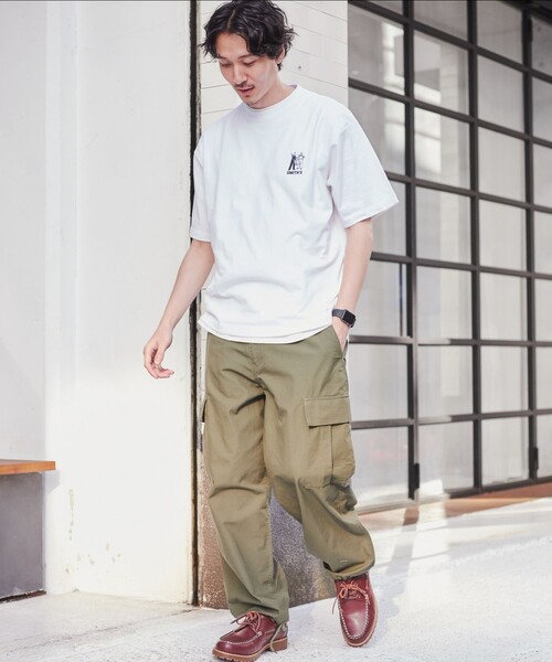 SMITH'S（スミス）の「SMITH'S（スミス）別注ロゴプリントTシャツ（WEB限定カラー）（Tシャツ/カットソー・メンズ・ホワイト/ダークグリーン/ネイビー/マスタード/ブラック・S/XL/L/M）」の12枚目の写真