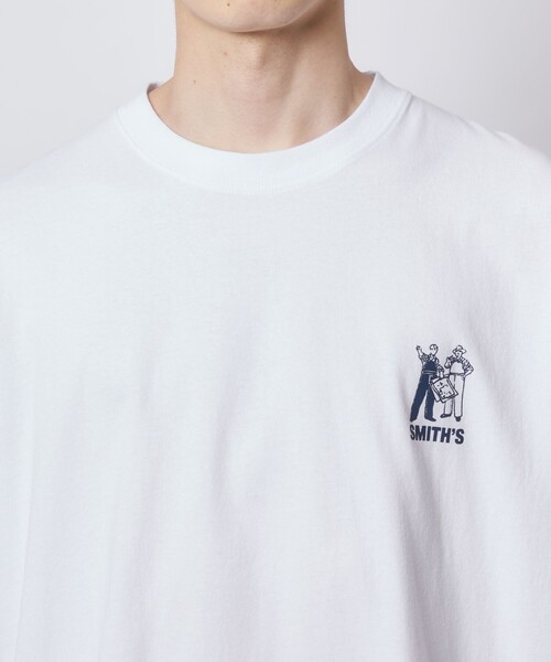 SMITH'S（スミス）の「SMITH'S（スミス）別注ロゴプリントTシャツ（WEB限定カラー）（Tシャツ/カットソー・メンズ・ホワイト/ダークグリーン/ネイビー/マスタード/ブラック・S/XL/L/M）」の17枚目の写真