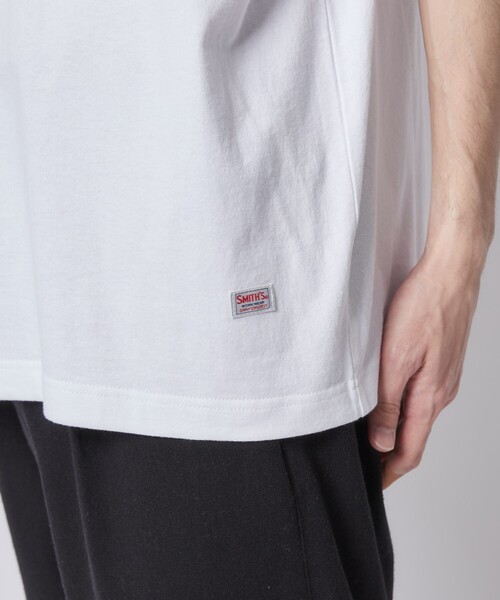 SMITH'S（スミス）の「SMITH'S（スミス）別注ロゴプリントTシャツ（WEB限定カラー）（Tシャツ/カットソー・メンズ・ホワイト/ダークグリーン/ネイビー/マスタード/ブラック・S/XL/L/M）」の16枚目の写真