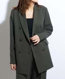 Lui's | 【23SS】2WAYスリーブツイルオーバーダブルジャケット(セットアップ対応)(テーラードジャケット)