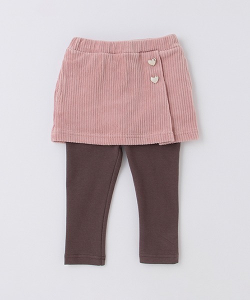 petit main（プティマイン）の「レギンスつきスカート（スカート・キッズ・キャメル/アイボリー/ライトピンク・110cm/80ｃｍ/130cm/100cm/90cm/120cm）」の3枚目の写真