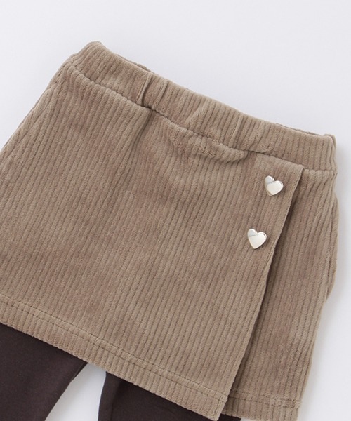 petit main（プティマイン）の「レギンスつきスカート（スカート・キッズ・キャメル/アイボリー/ライトピンク・110cm/80ｃｍ/130cm/100cm/90cm/120cm）」の7枚目の写真