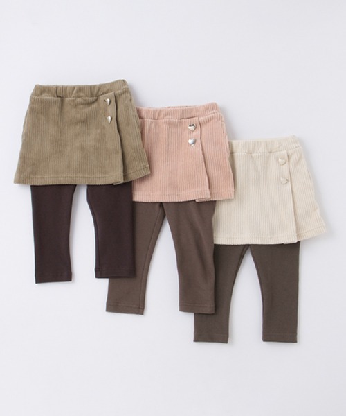 petit main（プティマイン）の「レギンスつきスカート（スカート・キッズ・キャメル/アイボリー/ライトピンク・110cm/80ｃｍ/130cm/100cm/90cm/120cm）」の12枚目の写真