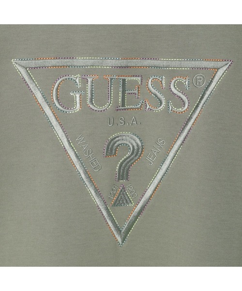Guess（ゲス）の「Eco Logo Fleece（スウェット・メンズ・ブラック/ライトグレー/カーキ・MEDIUM/SMALL/LARGE/X-LARGE）」の8枚目の写真