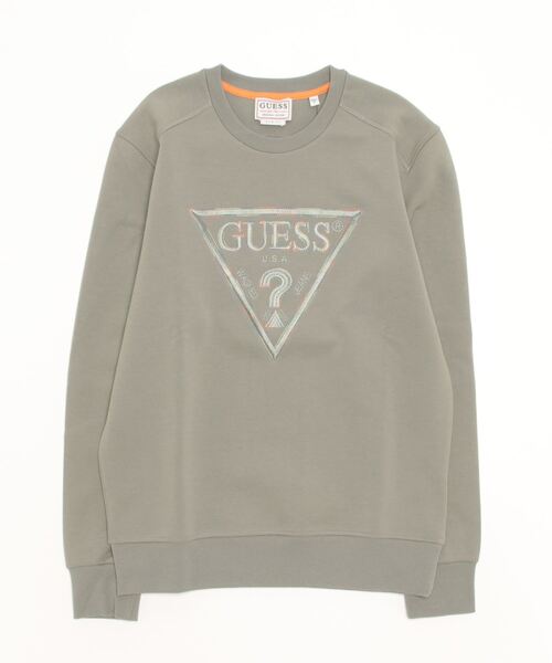 Guess（ゲス）の「Eco Logo Fleece（スウェット・メンズ・ブラック/ライトグレー/カーキ・MEDIUM/SMALL/LARGE/X-LARGE）」の7枚目の写真
