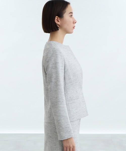 INDIVI(インディヴィ)の「◆【洗える/通勤】ツィードノーカラージャケット(ノーカラージャケット・レディース・ネイビー系3/ネイビー/ブラック系3・05/15 /34/12/19/36/13/03/38/42/40/17)」の11枚目の写真