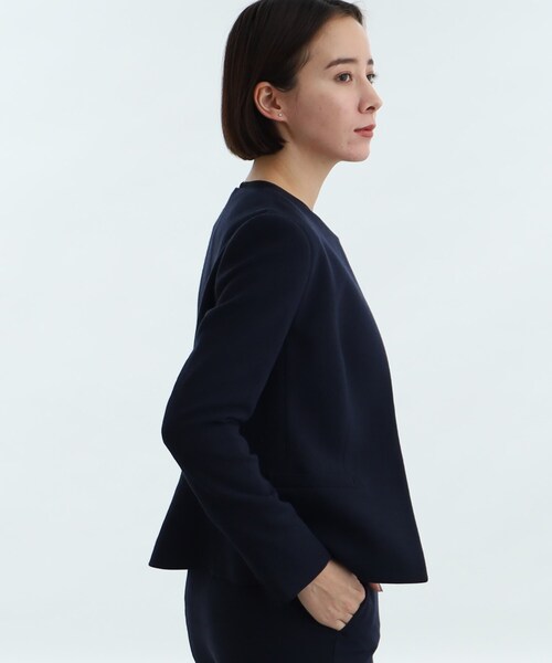 INDIVI(インディヴィ)の「◆【洗える/通勤】ツィードノーカラージャケット(ノーカラージャケット・レディース・ネイビー系3/ネイビー/ブラック系3・05/15 /34/12/19/36/13/03/38/42/40/17)」の22枚目の写真
