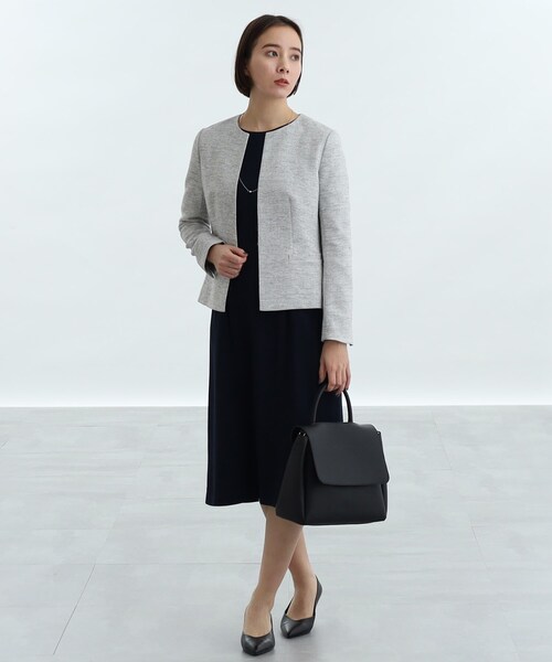 INDIVI(インディヴィ)の「◆【洗える/通勤】ツィードノーカラージャケット(ノーカラージャケット・レディース・ネイビー系3/ネイビー/ブラック系3・05/15 /34/12/19/36/13/03/38/42/40/17)」の8枚目の写真