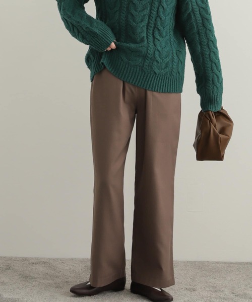 URBAN RESEARCH DOORS(アーバンリサーチドアーズ)の「裏起毛ストレートイージーパンツ(その他パンツ・レディース・ブラック/モカ/チャコールグレー・MEDIUM/SMALL)」の3枚目の写真