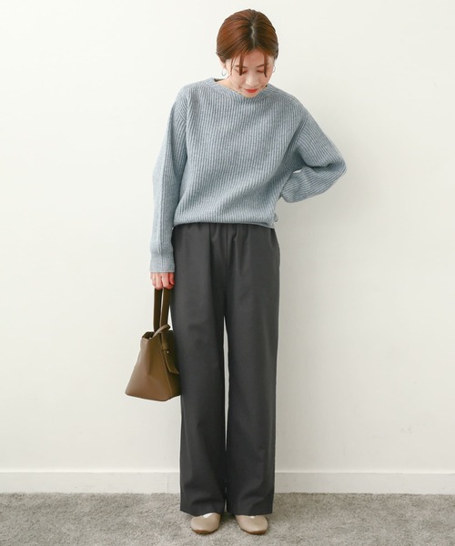 URBAN RESEARCH DOORS(アーバンリサーチドアーズ)の「裏起毛ストレートイージーパンツ(その他パンツ・レディース・ブラック/モカ/チャコールグレー・MEDIUM/SMALL)」の17枚目の写真