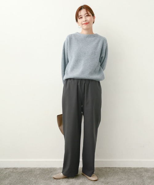 URBAN RESEARCH DOORS(アーバンリサーチドアーズ)の「裏起毛ストレートイージーパンツ(その他パンツ・レディース・ブラック/モカ/チャコールグレー・MEDIUM/SMALL)」の15枚目の写真