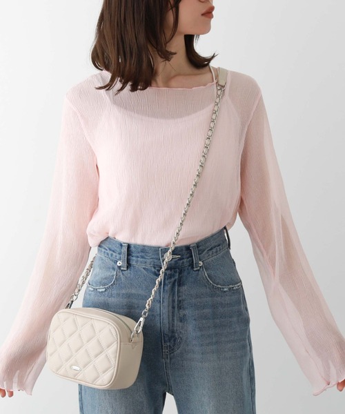 archives（アルシーヴ）の「シアー楊柳TOPS（Tシャツ/カットソー