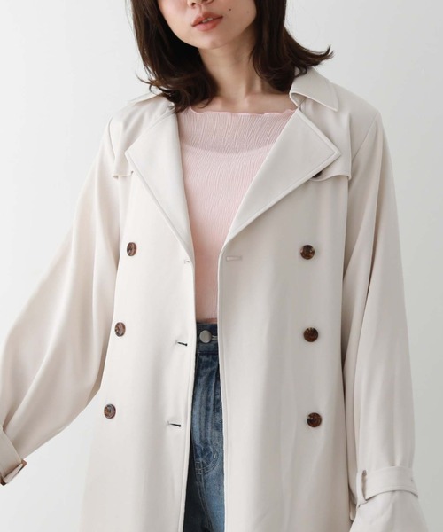 archives（アルシーヴ）の「シアー楊柳ＴＯＰＳ（Tシャツ/カットソー・レディース・ピンク/グリーン/ブラック/アイボリー/グレー・MEDIUM）」の21枚目の写真