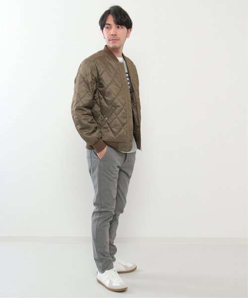 ikka(イッカ)の「ウールライク中綿キルトブルゾン(ブルゾン・メンズ・チャコールグレー/ベージュ/ネイビー・S/XL/L/M)」の11枚目の写真