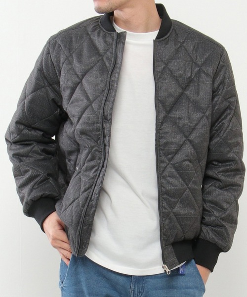 ikka(イッカ)の「ウールライク中綿キルトブルゾン(ブルゾン・メンズ・チャコールグレー/ベージュ/ネイビー・S/XL/L/M)」の2枚目の写真