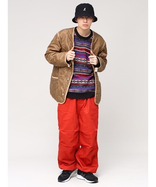 Alpha Industries（アルファインダストリーズ）の「キルティング ライナー ジャケット ブルゾン（ナイロンジャケット・メンズ・ブラック/ブラウン/オリーブ・L/LL/M）」の5枚目の写真