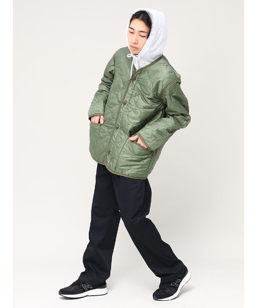 Alpha Industries（アルファインダストリーズ）の「キルティング ライナー ジャケット ブルゾン（ナイロンジャケット・メンズ・ブラック/ブラウン/オリーブ・L/LL/M）」の6枚目の写真