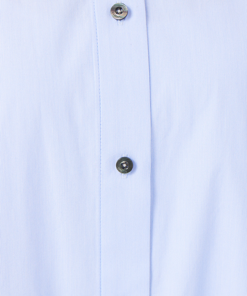 qualite（カリテ）の「ハイカウントロングシャツワンピース（ワンピース・レディース・ブルー/ベージュ・フリー）」の11枚目の写真