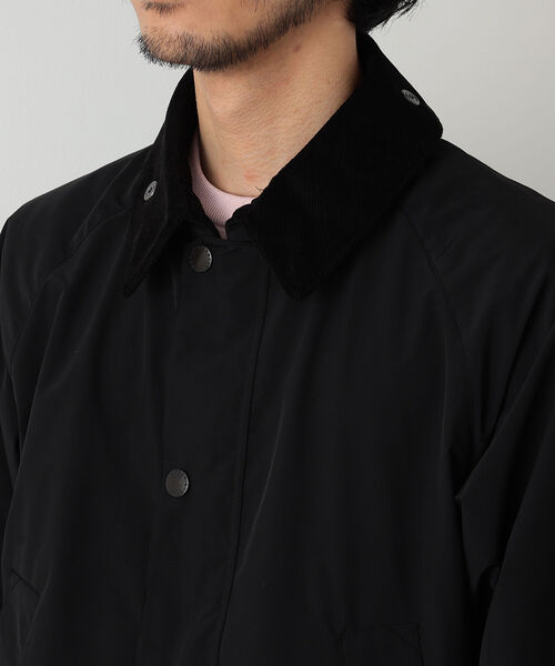 Barbour（バブアー）の「Barbour × BEAMS F / 別注 BEDALE CLASSIC FIT ポリエステル ジャケット（ブルゾン・メンズ・ブラック/セージグリーン・42/38/36/34/40）」の9枚目の写真