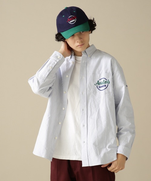 AVIREX(アヴィレックス)の「L/S OXFORD BUTTON DOWN SHIRT DINERS / オックスフォード ボタンダウン シャツ ダイナース / AVIREX / アヴィレックス(シャツ/ブラウス・メンズ・ホワイト/ネイビー/イエロー・MEDIUM/LARGE/X-LARGE/XX-LARGE)」の3枚目の写真