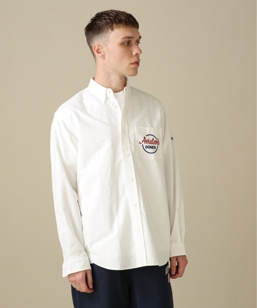 AVIREX(アヴィレックス)の「L/S OXFORD BUTTON DOWN SHIRT DINERS / オックスフォード ボタンダウン シャツ ダイナース / AVIREX / アヴィレックス(シャツ/ブラウス・メンズ・ホワイト/ネイビー/イエロー・MEDIUM/LARGE/X-LARGE/XX-LARGE)」の19枚目の写真