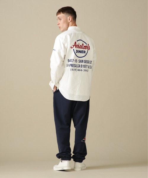 AVIREX(アヴィレックス)の「L/S OXFORD BUTTON DOWN SHIRT DINERS / オックスフォード ボタンダウン シャツ ダイナース / AVIREX / アヴィレックス(シャツ/ブラウス・メンズ・ホワイト/ネイビー/イエロー・MEDIUM/LARGE/X-LARGE/XX-LARGE)」の9枚目の写真