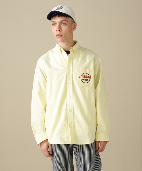 AVIREX(アヴィレックス)の「L/S OXFORD BUTTON DOWN SHIRT DINERS / オックスフォード ボタンダウン シャツ ダイナース / AVIREX / アヴィレックス(シャツ/ブラウス・メンズ・ホワイト/ネイビー/イエロー・MEDIUM/LARGE/X-LARGE/XX-LARGE)」の11枚目の写真