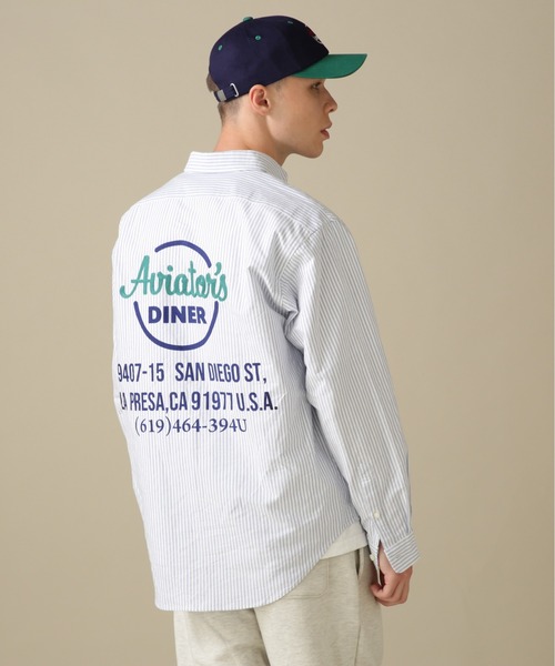 AVIREX(アヴィレックス)の「L/S OXFORD BUTTON DOWN SHIRT DINERS / オックスフォード ボタンダウン シャツ ダイナース / AVIREX / アヴィレックス(シャツ/ブラウス・メンズ・ホワイト/ネイビー/イエロー・MEDIUM/LARGE/X-LARGE/XX-LARGE)」の22枚目の写真