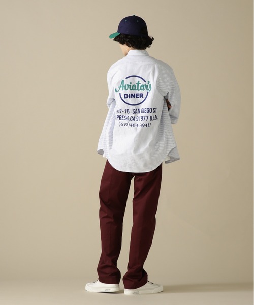 AVIREX(アヴィレックス)の「L/S OXFORD BUTTON DOWN SHIRT DINERS / オックスフォード ボタンダウン シャツ ダイナース / AVIREX / アヴィレックス(シャツ/ブラウス・メンズ・ホワイト/ネイビー/イエロー・MEDIUM/LARGE/X-LARGE/XX-LARGE)」の15枚目の写真