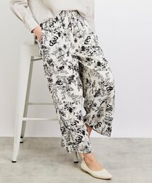 DRESKIP | ストンと落ちるシルエットが大人っぽい！サテン イージー ワイドパンツ(その他パンツ)