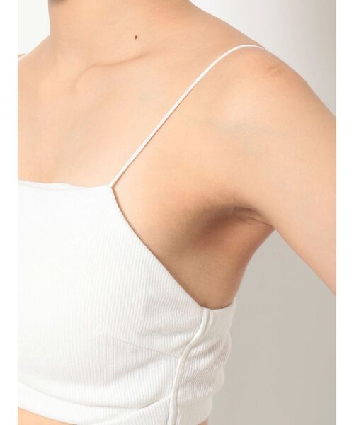 GYDA（ジェイダ）の「ウエストクロステレコビスチェ（キャミソール・レディース・ブラック/オフホワイト・FREE）」の12枚目の写真