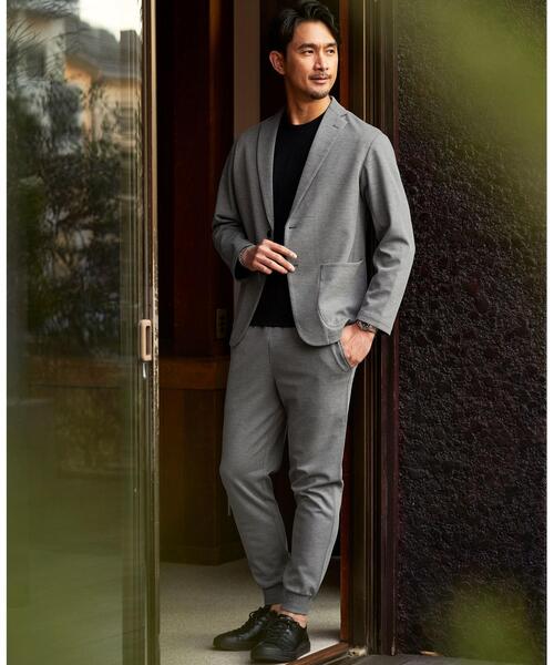 green label relaxing(グリーンレーベルリラクシング)の「【WEB限定】JUSTFIT メッシュ 2B ジャケット(テーラードジャケット・メンズ・ネイビー/グレー・S/M/XL/L)」の3枚目の写真