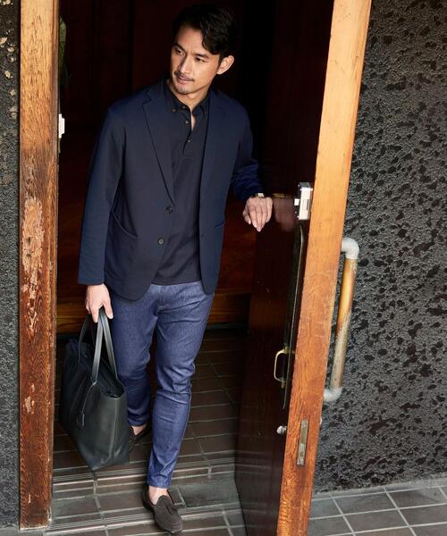 green label relaxing(グリーンレーベルリラクシング)の「【WEB限定】JUSTFIT メッシュ 2B ジャケット(テーラードジャケット・メンズ・ネイビー/グレー・S/M/XL/L)」の6枚目の写真