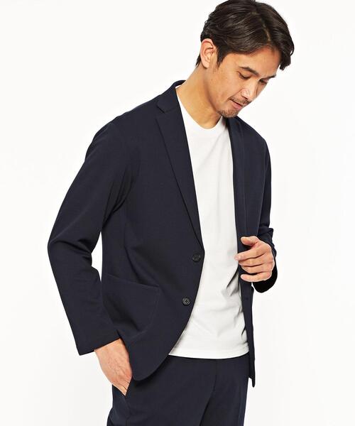 green label relaxing(グリーンレーベルリラクシング)の「【WEB限定】JUSTFIT メッシュ 2B ジャケット(テーラードジャケット・メンズ・ネイビー/グレー・S/M/XL/L)」の7枚目の写真