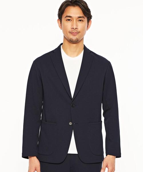 green label relaxing(グリーンレーベルリラクシング)の「【WEB限定】JUSTFIT メッシュ 2B ジャケット(テーラードジャケット・メンズ・ネイビー/グレー・S/M/XL/L)」の8枚目の写真