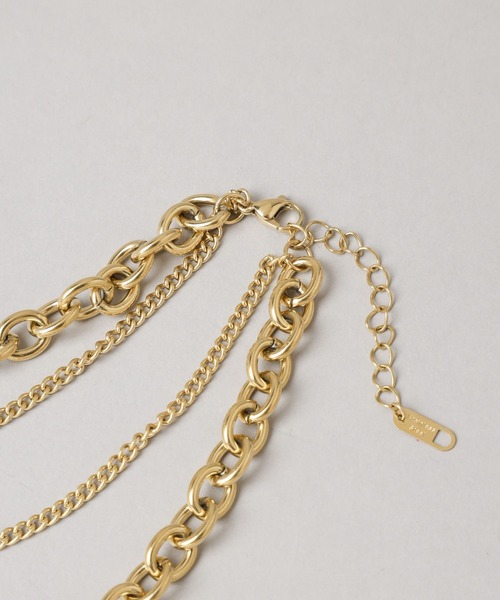 HARE(ハレ)の「ダブルチェーンステンレスネックレス(HARE)(ネックレス・レディース・シルバー/ゴールド・FREE)」の13枚目の写真