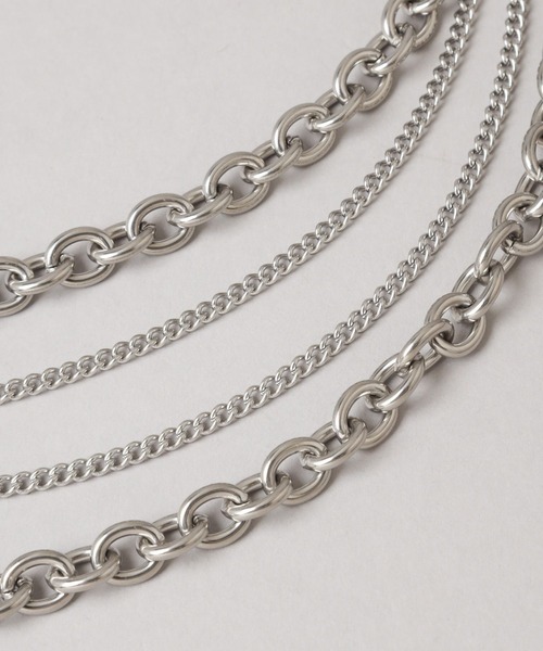 HARE(ハレ)の「ダブルチェーンステンレスネックレス(HARE)(ネックレス・レディース・シルバー/ゴールド・FREE)」の15枚目の写真