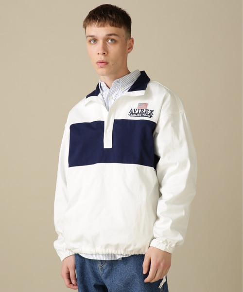 AVIREX(アヴィレックス)の「【直営店限定】SAILING TEAM SHIRT / 長袖 セイリング チーム シャツ / AVIREX / アヴィレックス(シャツ/ブラウス・メンズ・ホワイト/グリーン/ネイビー・L/XL/M)」の1枚目の写真