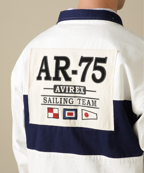 AVIREX(アヴィレックス)の「【直営店限定】SAILING TEAM SHIRT / 長袖 セイリング チーム シャツ / AVIREX / アヴィレックス(シャツ/ブラウス・メンズ・ホワイト/グリーン/ネイビー・L/XL/M)」の14枚目の写真