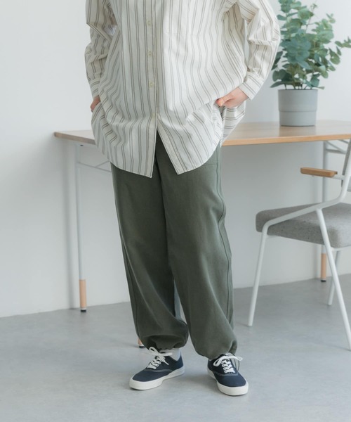 FORK&SPOON（フォークアンドスプーン）の「FORK&SPOON　ヘムドローベイカーパンツ（その他パンツ・レディース・カーキ/ネイビー・1/2）」の16枚目の写真