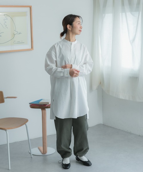 FORK&SPOON（フォークアンドスプーン）の「FORK&SPOON　ヘムドローベイカーパンツ（その他パンツ・レディース・カーキ/ネイビー・1/2）」の19枚目の写真