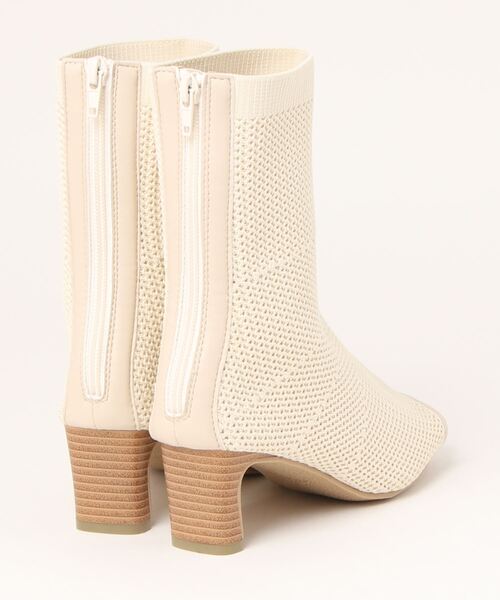 KOBE LETTUCE（コウベレタス）の「オープントゥニットブーツ（ブーツ・レディース・ブラウン/ホワイト系/ブラック・L/LL/M/S）」の15枚目の写真