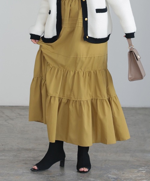 KOBE LETTUCE（コウベレタス）の「オープントゥニットブーツ（ブーツ・レディース・ブラウン/ホワイト系/ブラック・L/LL/M/S）」の8枚目の写真